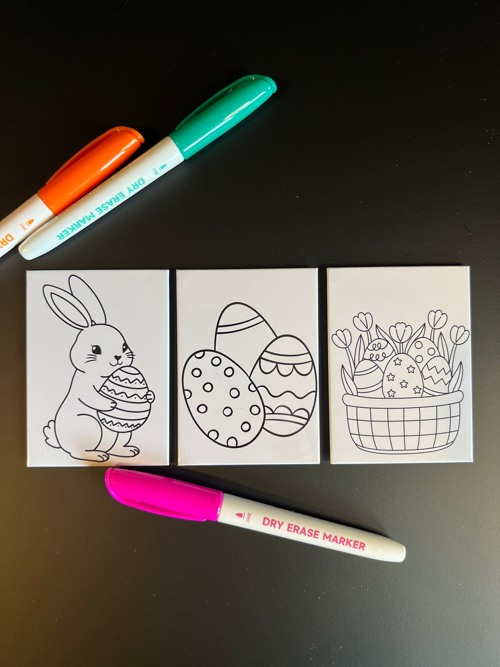3 pack Easter Coloring Magnets
